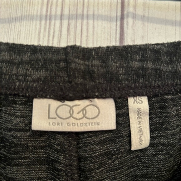 Logo by Lori Goldstein Gray and Black Stretchy Pencil Skirt Size XS - Picture 2 of 4